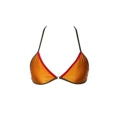 Bikini Sunset Tricolore brillante top triangolo e Slip Tanga - CONERO BEACHWEAR