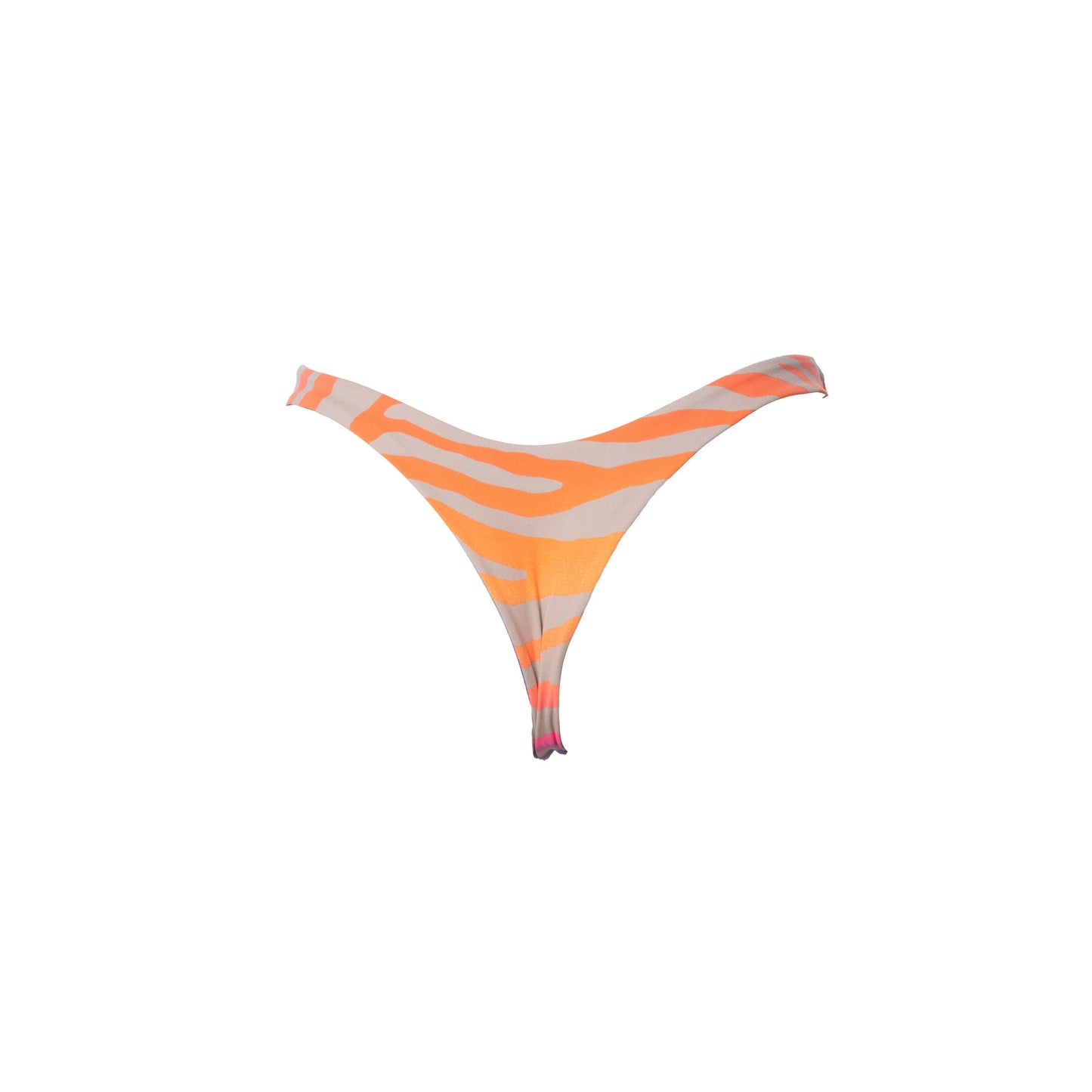 Set Bikini balconcino zebra neon slip brasiliana - CONERO BEACHWEAR