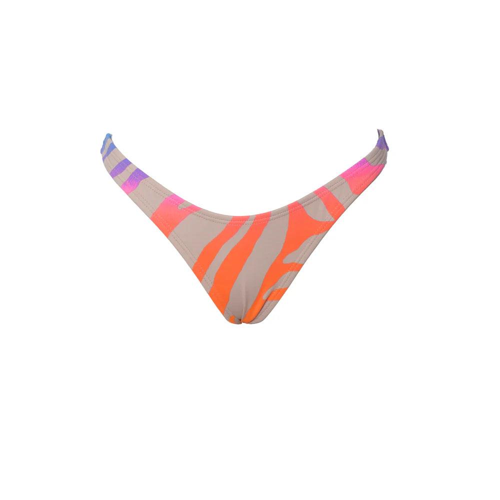 Set Bikini Top Triangolo a Tendina Zebra Slip a brasilana Ala a Delta. - CONERO BEACHWEAR